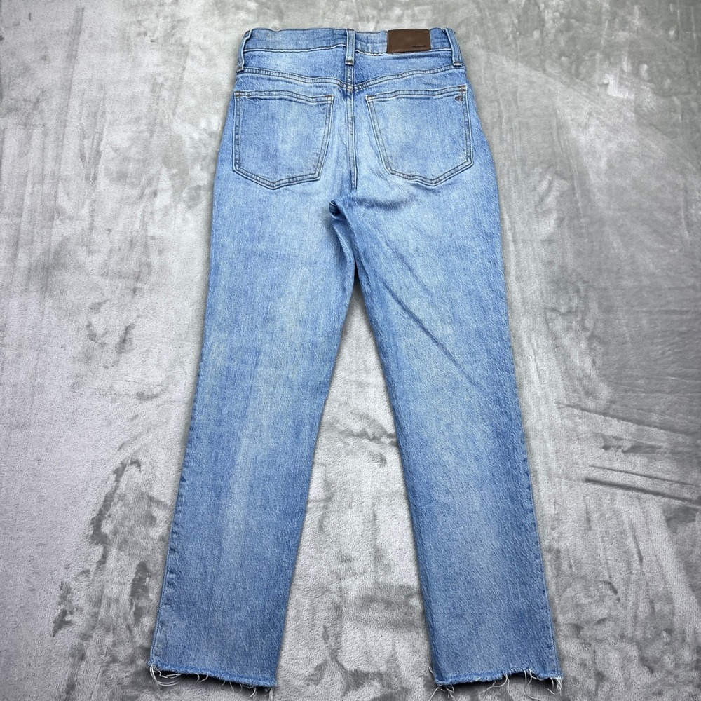 Madewell The Perfect Vintage Jean Light Wash Distressed Raw Hem Women's Size 26 - Picture 8 of 10